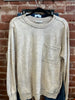 Zenana pocket bleached sweatshirt