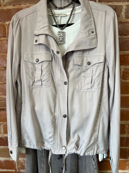 Light gray zip up
