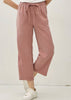 Summer mauve wide leg pant