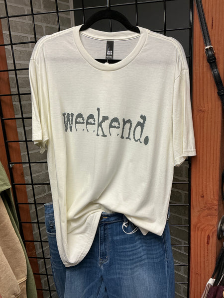 Cream Weekend Tee