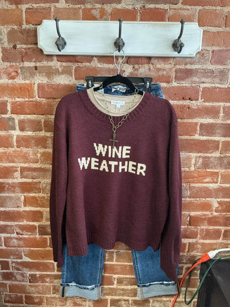 Panache Wine Sweater