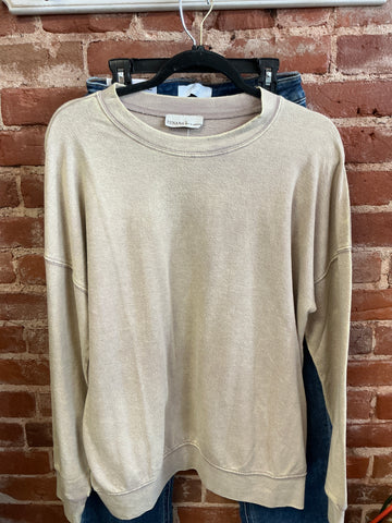 Zenana acid wash sweatshirt