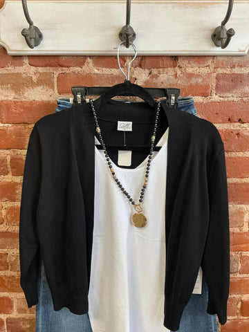 Cielo black cardigan