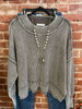 Zenana mineral wash brown sweater