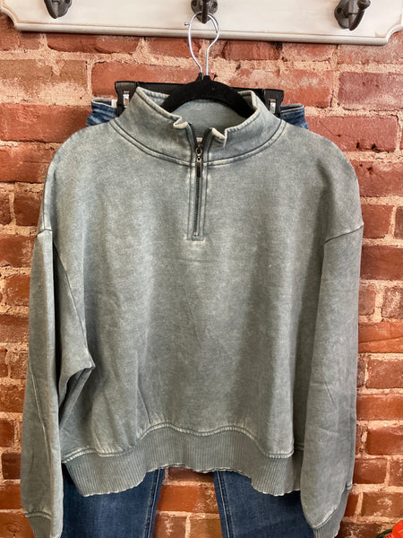 Zenana Green mineral fleece