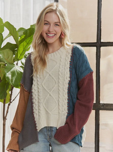 Color block adora sweater