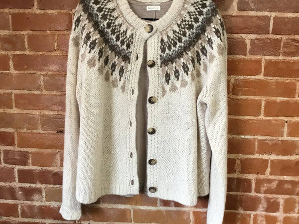 Blu pepper cream cardigan