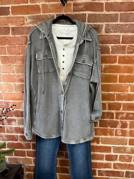 Grey stoosh premium shacket