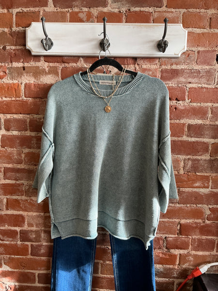 Teal Zenana sweater