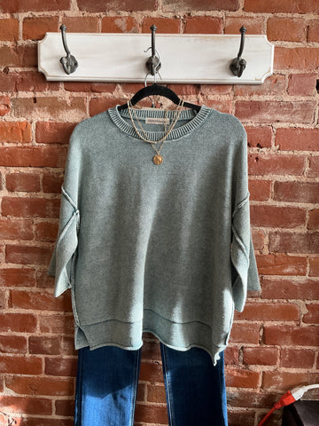 Teal Zenana sweater