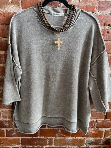 Mocha flowy sweater