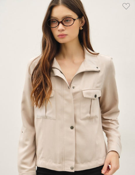 Cropped Jacket Cream