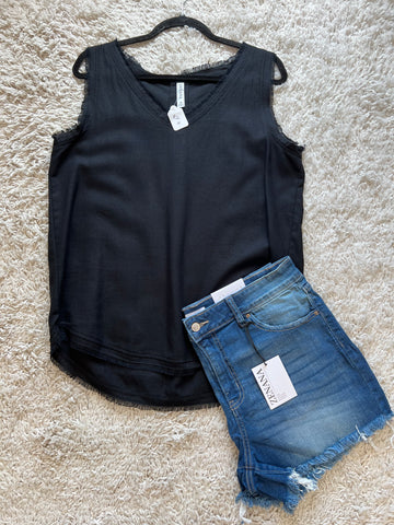 Zenana Black Tank