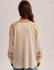 Hem & Thread floral Henley top