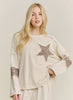J Her mineral washed leopard top