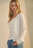 Oddi lightweight white cardigan