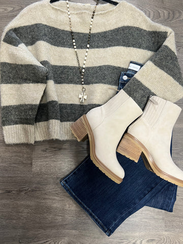 Kyemi taupe/grey sweater