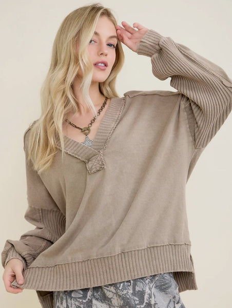 Vintage/olive JHer top