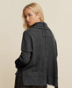 Davi & Dani waffle cowl neck