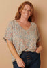 Curvy Leopard v neck top