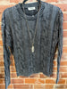 Charcoal adora mineral wash sweater