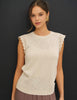Be cool crochet ruffle sleeve top