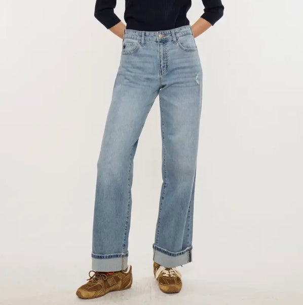 Kancan high rise wide leg w/ cuff