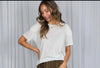 Vine & love embroidered top
