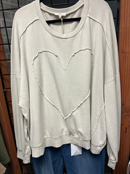 Curvy easel sweatshirt