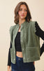 Olive corduroy vest