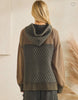 Ash peace out mineral wash quilted hoodie