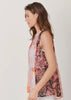 Mixed print flowy top