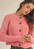 Hot pink button down