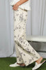 Vine & love floral printed pants