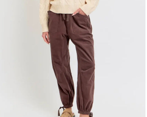 Brown corduroy jogger