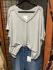 Grey Zenana V-Neck