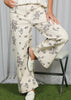 Vine & love floral printed pants
