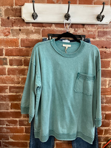 Easel pocket sweatshirt