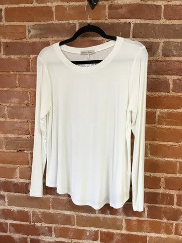 White Zenana Basic Longsleeve
