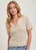 Cream button down sweater