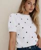 Black & white polka dot sweater