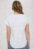 Scallop lace trim top