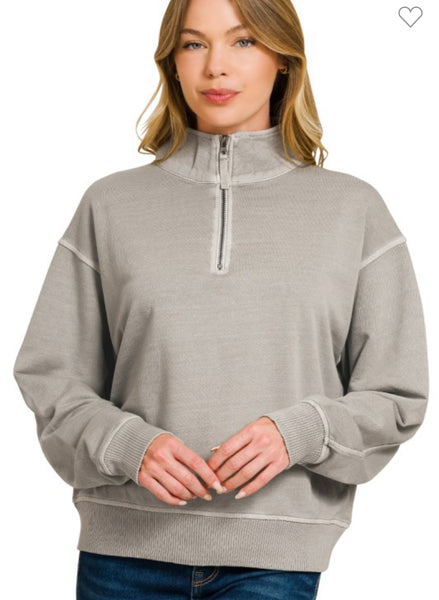 Zenana sleet sweatshirt