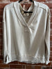 Jher cream ribbed terry sweatshirt