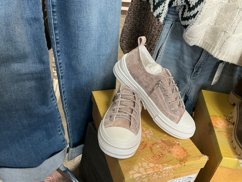 Very G Bedazzled Lace Sneaker