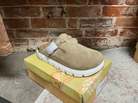 Taupe Very G Platform Braided Clog