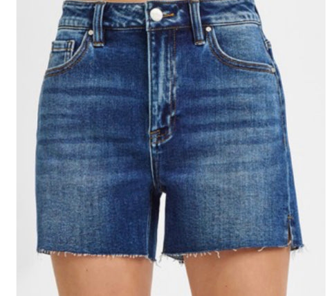 Risen high rise side slit shorts