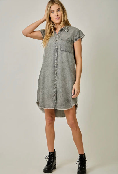Mystree washed black dress