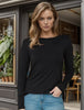 Black long sleeve basic