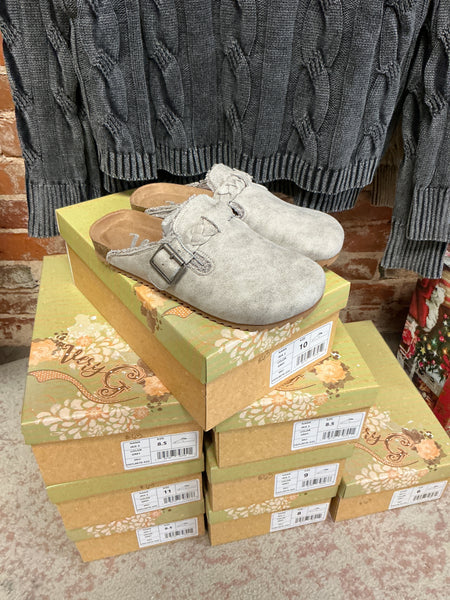 Light Grey Very G Braided Clog